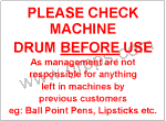 1029 CHECK DRUM BEFORE USE