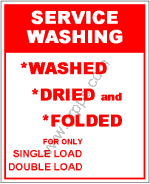 1065 SERVICE WASHING (WASH DRIED FOLDED)