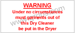 0648 DRY CLEANER (DO NOT USE DRYER)