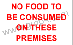 1292 NO FOOD ON PREMISES
