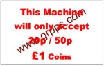 1194 THIS MACHINE ACCEPTS 1.00 / 50p & 20p